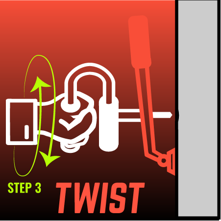 the 3rd step of pulling a dent is to twist the handle to release the electrode